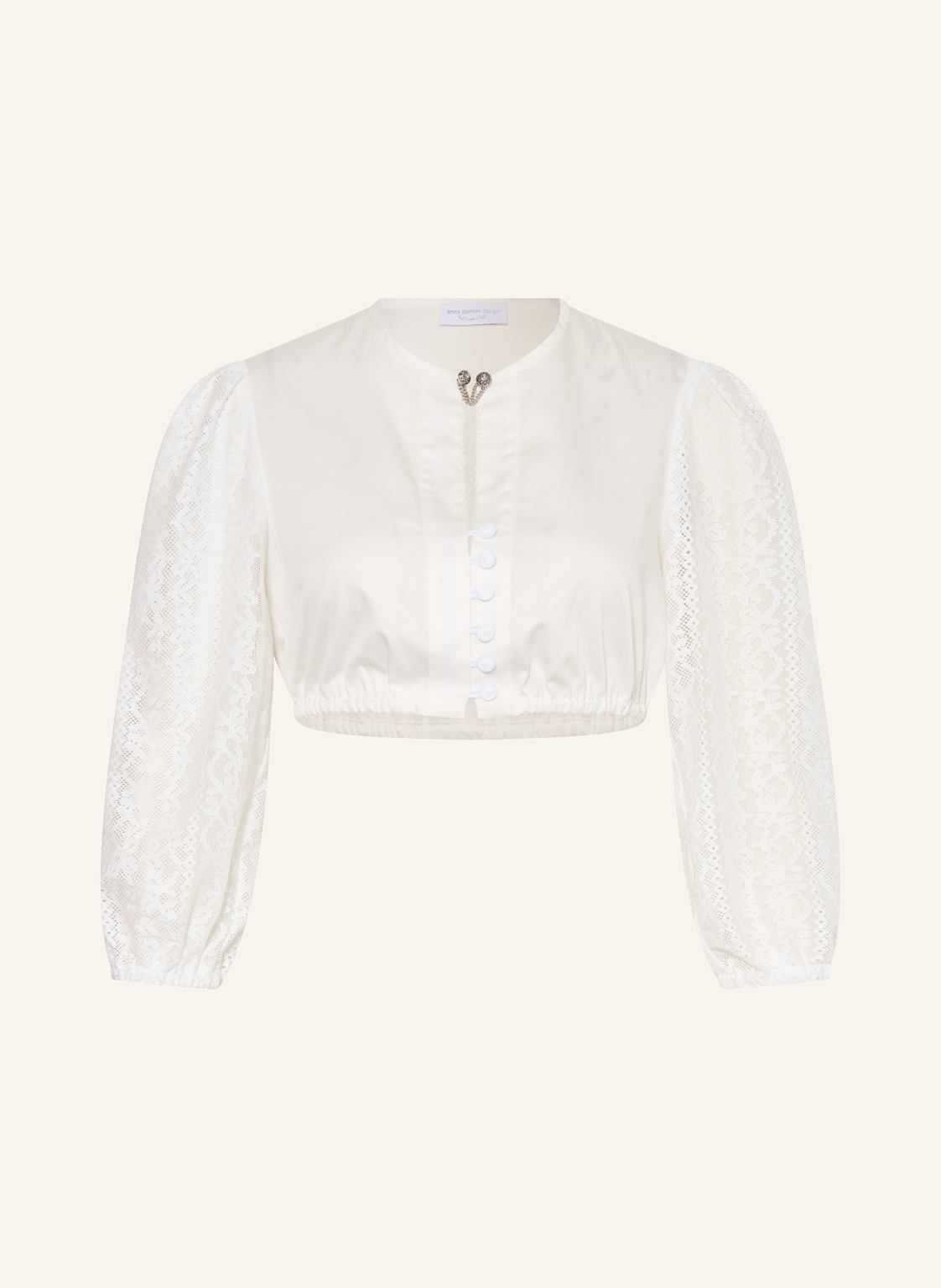 Anno Domini Dirndlbluse Caro Mit 3/4-Arm weiss Anno Domini Dirndlbluse Caro Mit 3/4-Arm weiss von anno domini