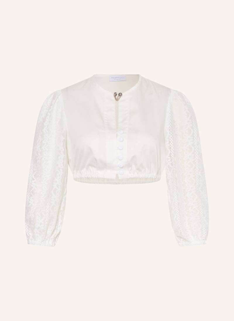 Anno Domini Dirndlbluse Caro Mit 3/4-Arm weiss von anno domini