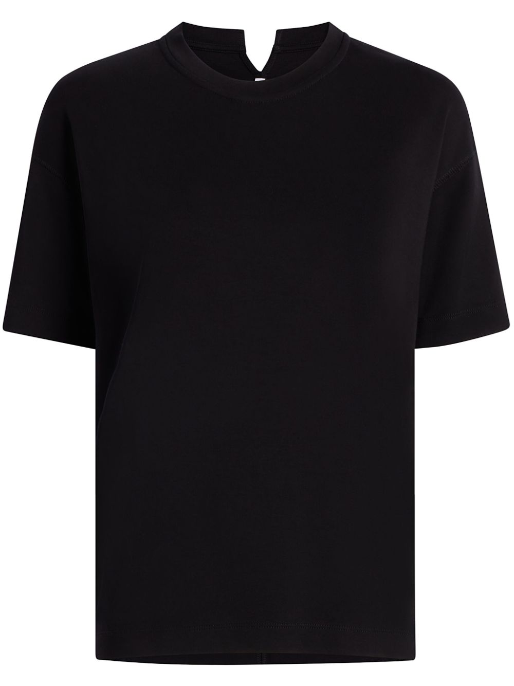 Another Tomorrow Luxe Seamed cotton T-shirt - Black von Another Tomorrow