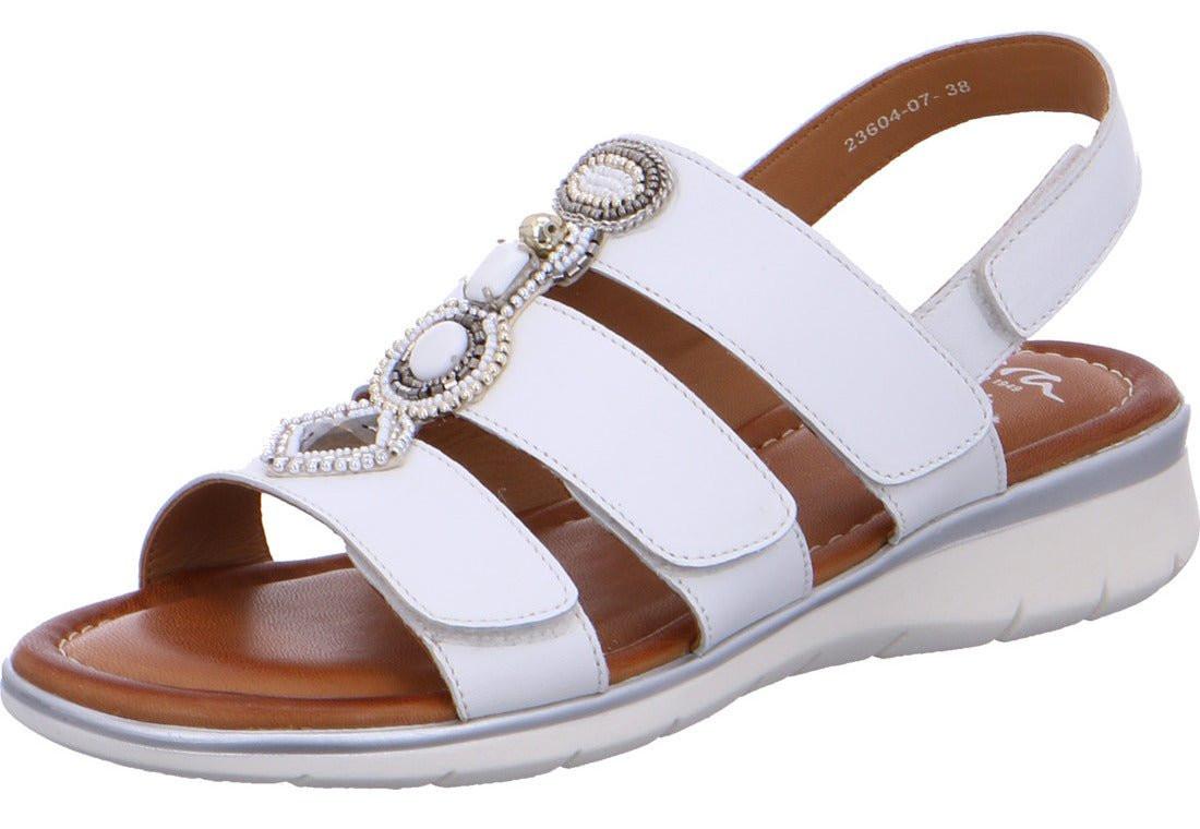 12-23604-07 - Leder Sandale Damen Weiss 36 von ara