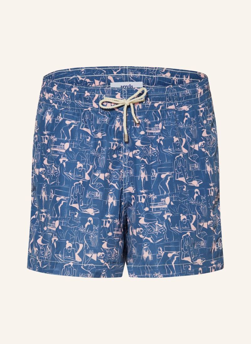 Arrels Barcelona Badeshorts Blue Vacances × Quentin Monge blau von arrels BARCELONA