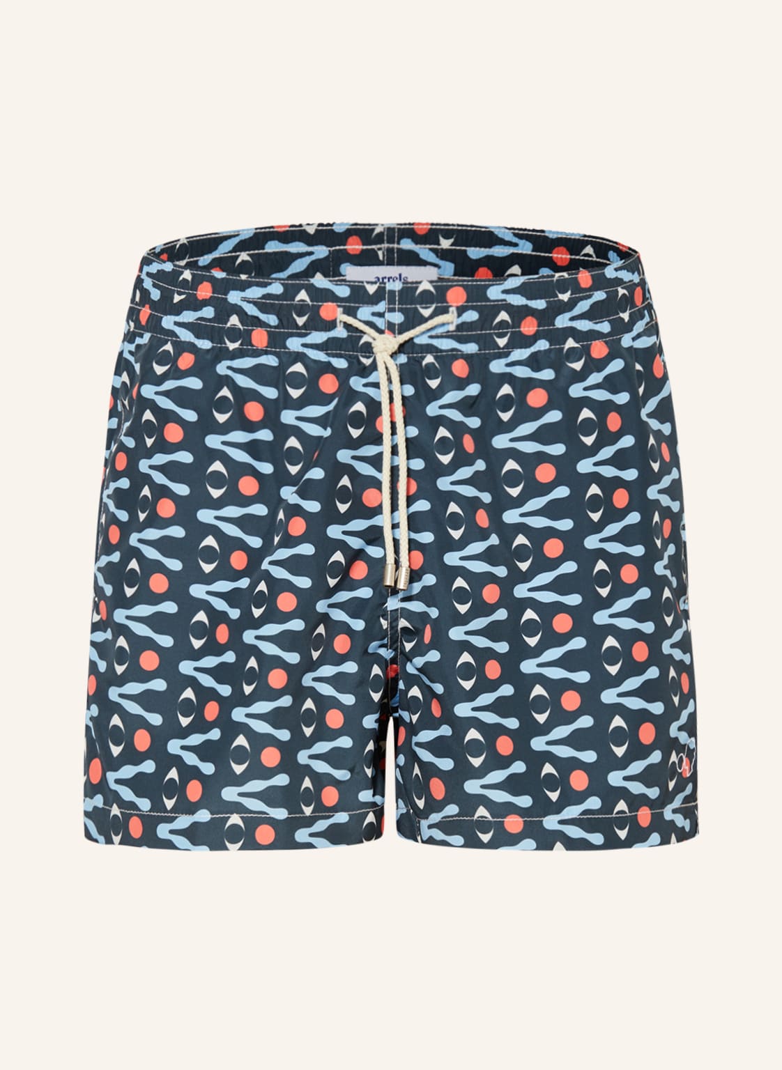 Arrels Barcelona Badeshorts Petrol Eye × David Vanadia blau von arrels BARCELONA