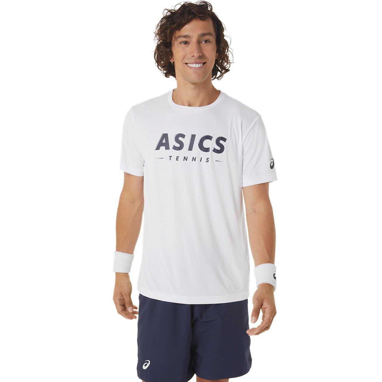 Men Court Gpx T-shirt Weiss Herren Weiss M von asics