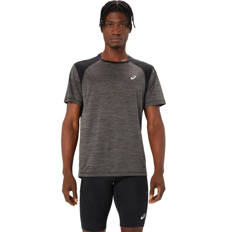 T-shirt, Rundhals, Kurzarm Herren Black L von asics