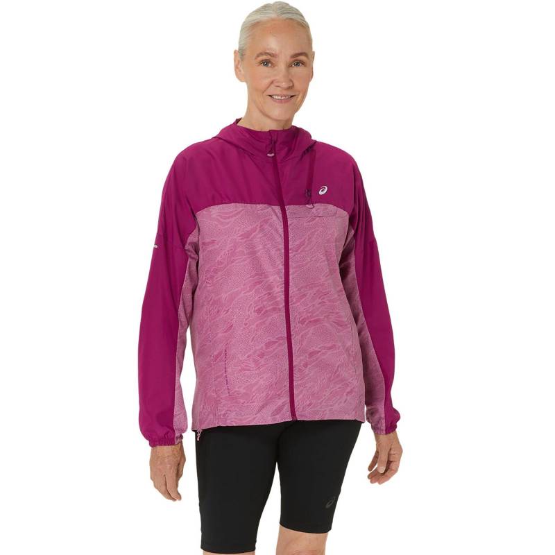 Windjacke Mit Kapuze Damen Brombeere XS von asics