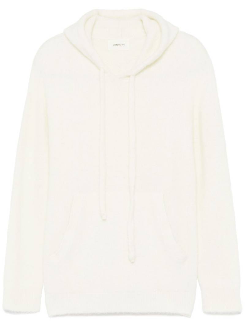 atomo factory knitted hoodie - Neutrals von atomo factory