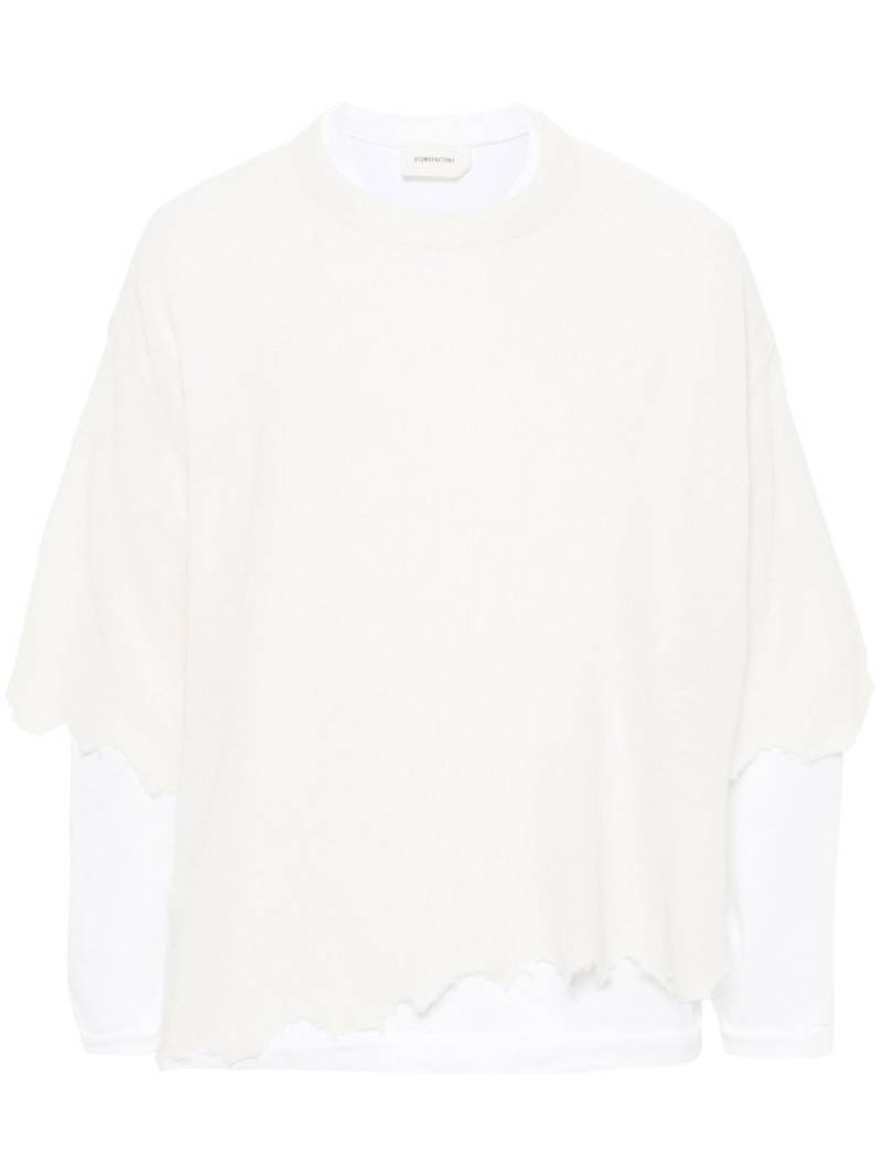 atomo factory layered raw-cut jumper - Neutrals von atomo factory