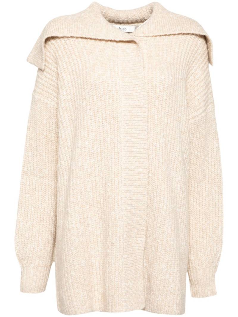 b+ab Exaggerated collar cardigan - Neutrals von b+ab