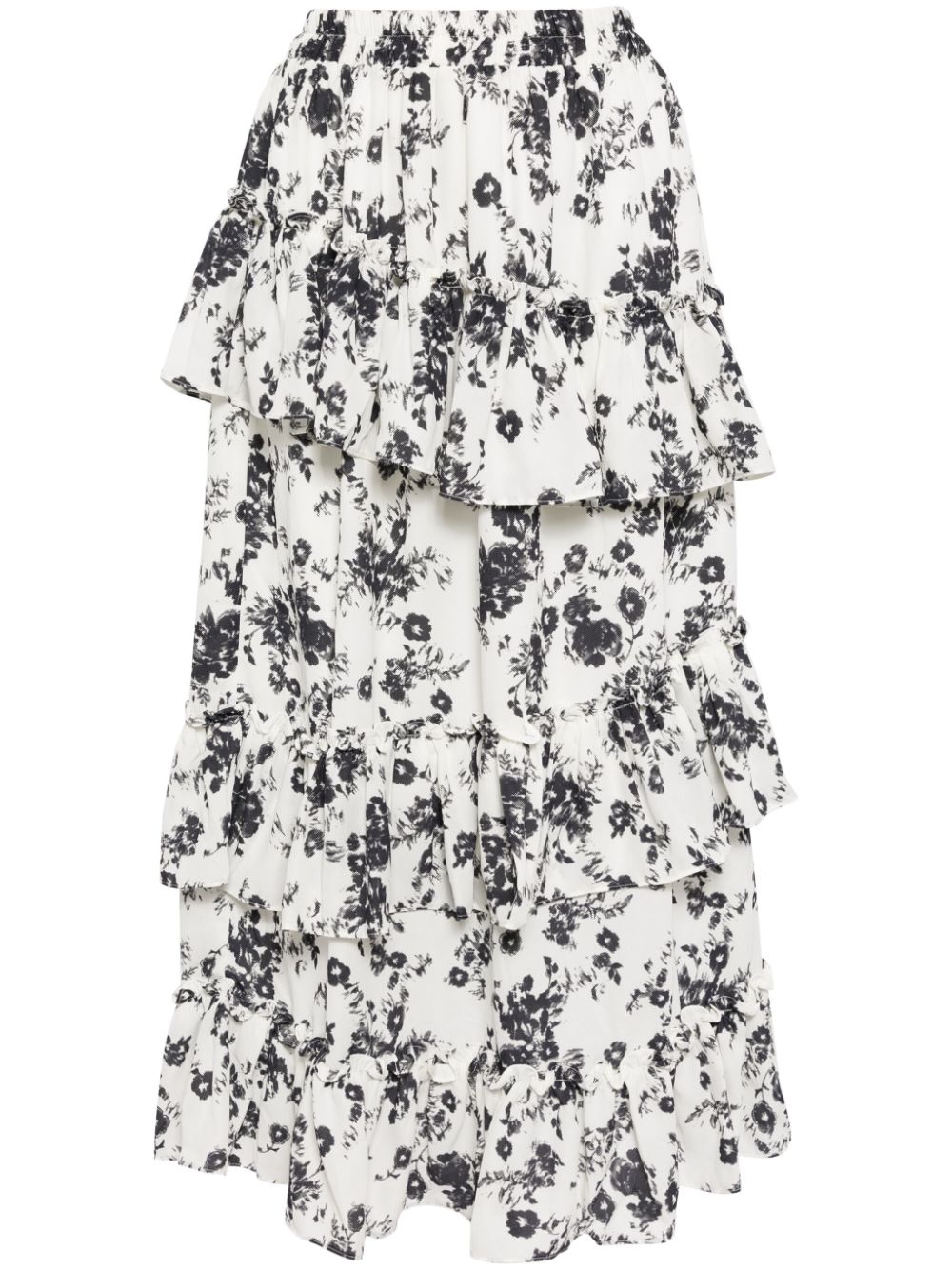 b+ab Floral Print Skirt - White von b+ab