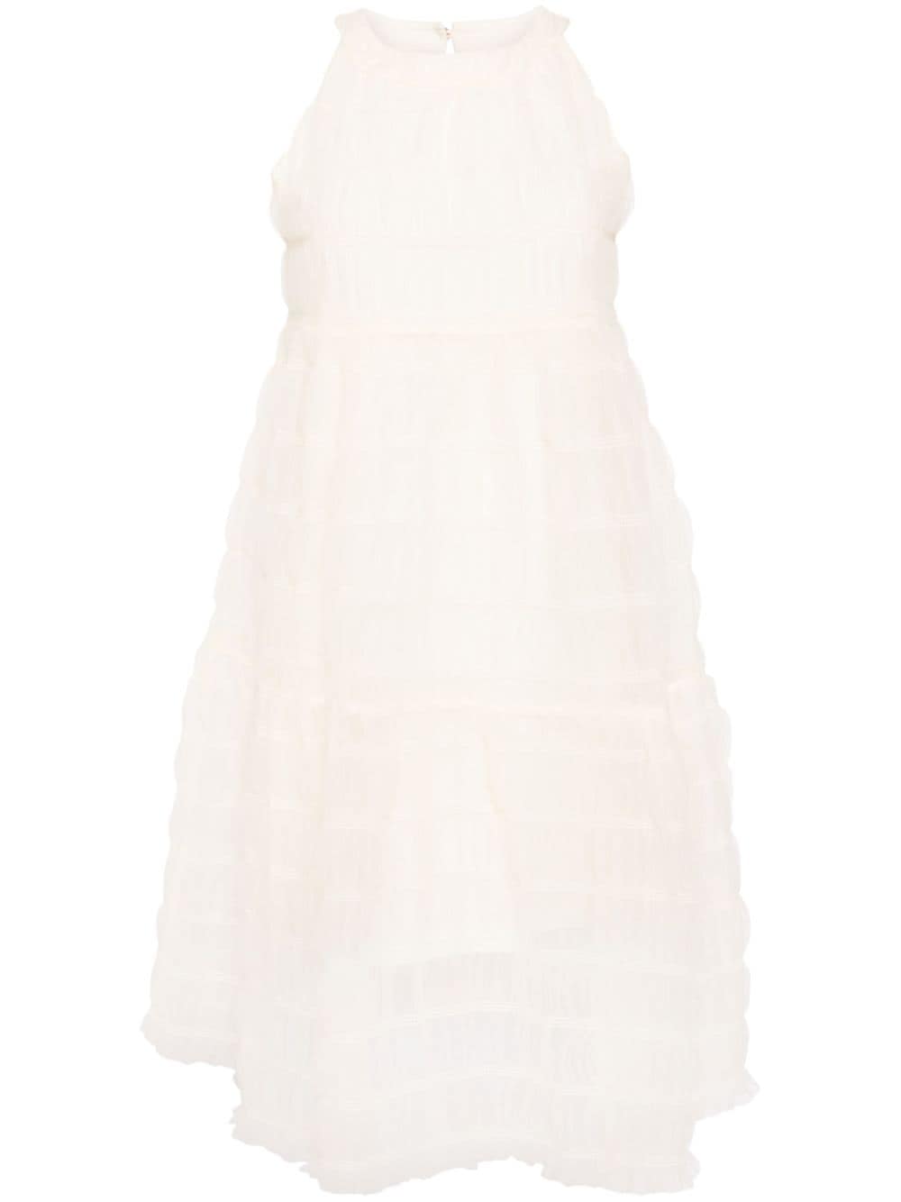 b+ab Ruffled Dress - White von b+ab