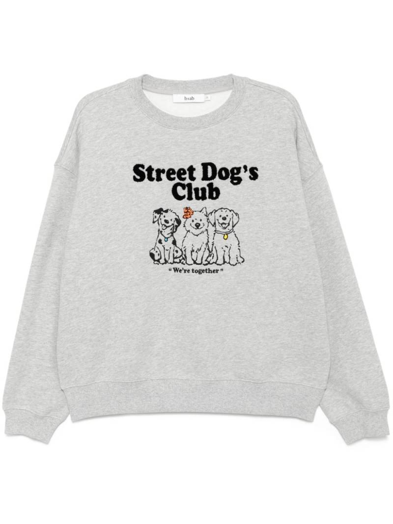 b+ab Street Dog's Club sweatshirt - Grey von b+ab