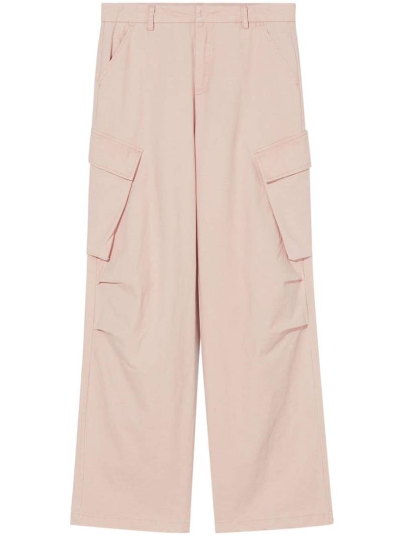 b+ab Twisted Cargo pleat-knee trousers - Pink von b+ab