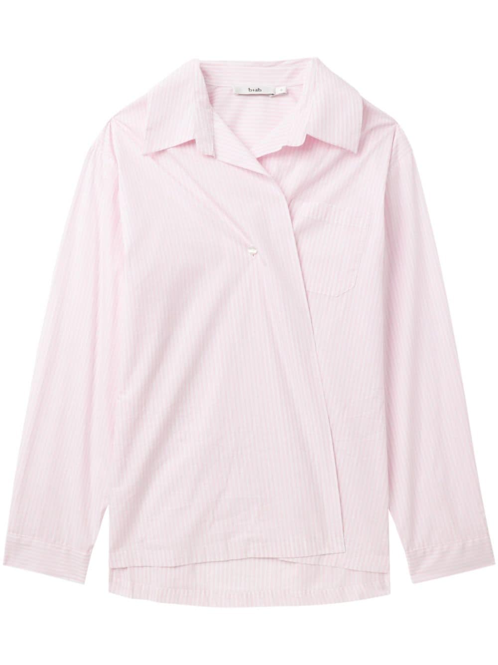 b+ab asymmetric cotton shirt - Pink von b+ab