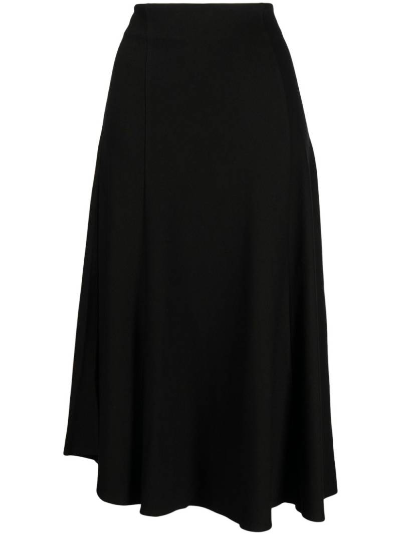 b+ab asymmetric midi skirt - Black von b+ab