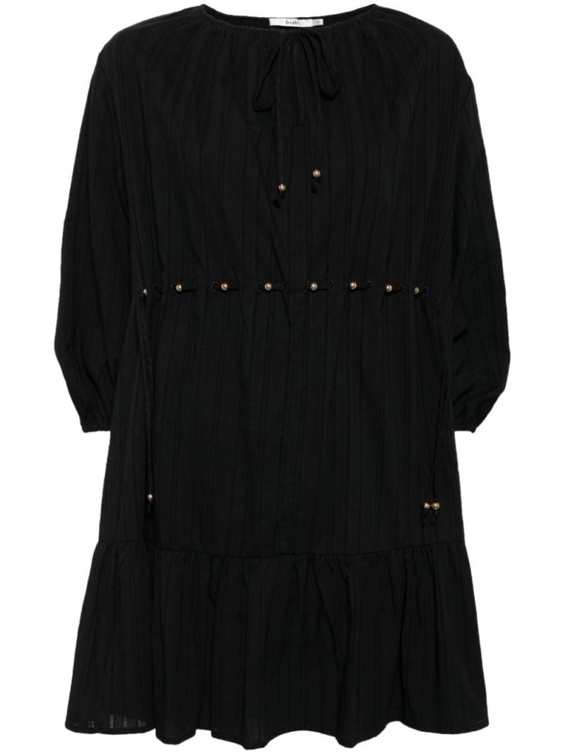 b+ab bead-embellished cotton dress - Black von b+ab