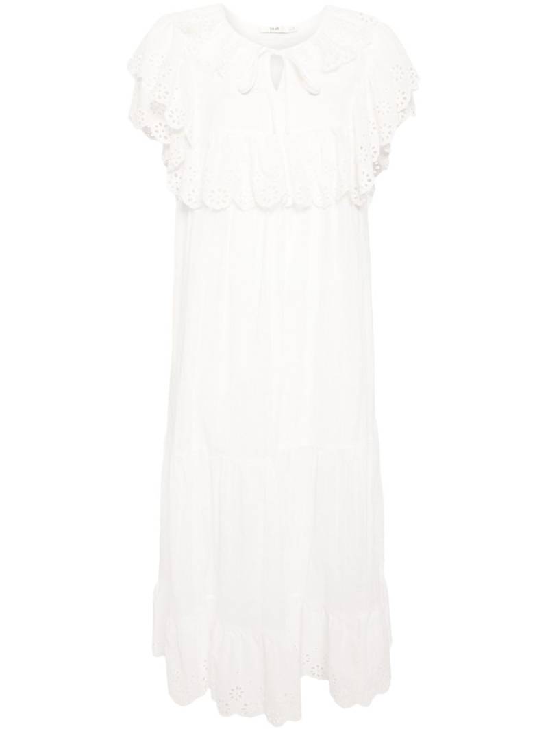 b+ab broderie-anglaise cotton midi dress - White von b+ab