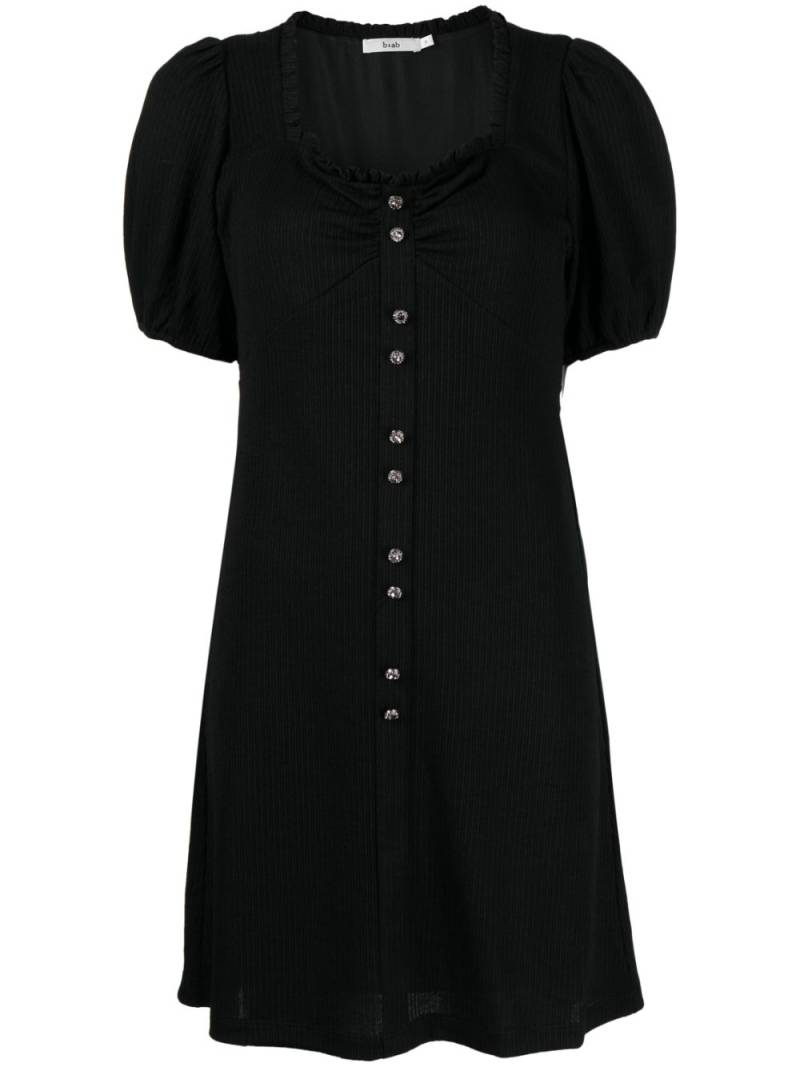 b+ab button-fastening short-sleeve dress - Black von b+ab