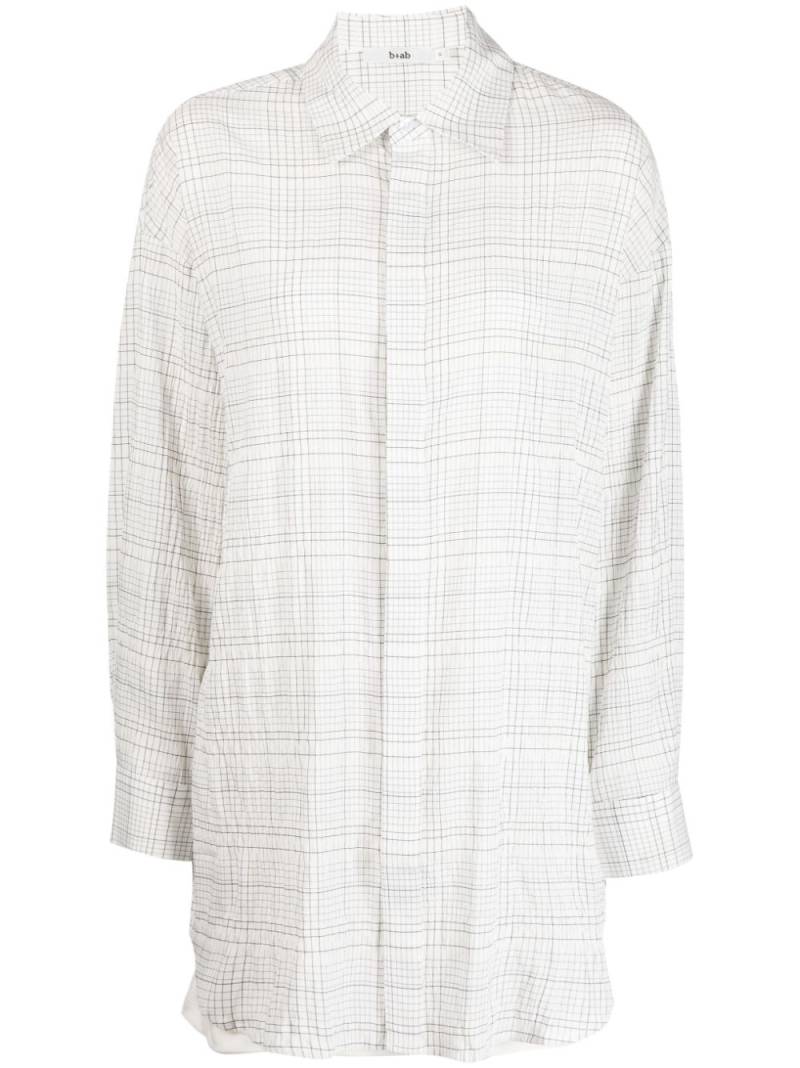 b+ab check-pattern shirt set - White von b+ab