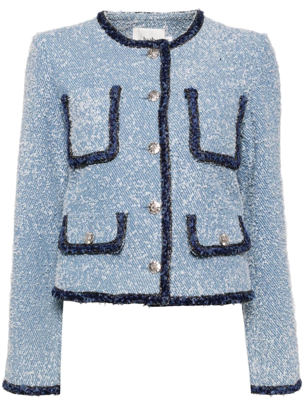 b+ab contrasting-trim jacket - Blue von b+ab