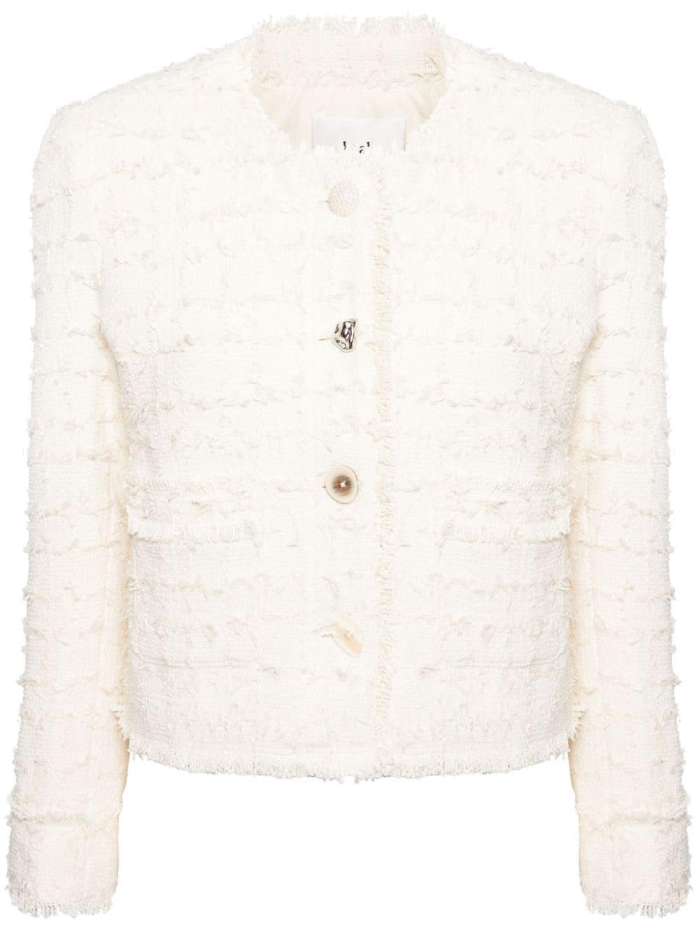 b+ab cropped tweed jacket - Neutrals von b+ab