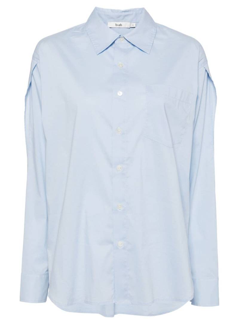 b+ab cut-out poplin shirt - Blue von b+ab