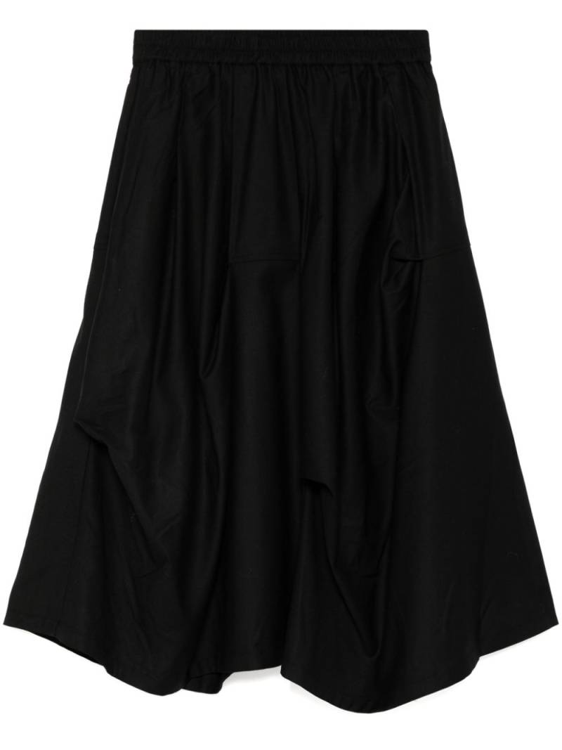 b+ab draped A-line skirt - Black von b+ab