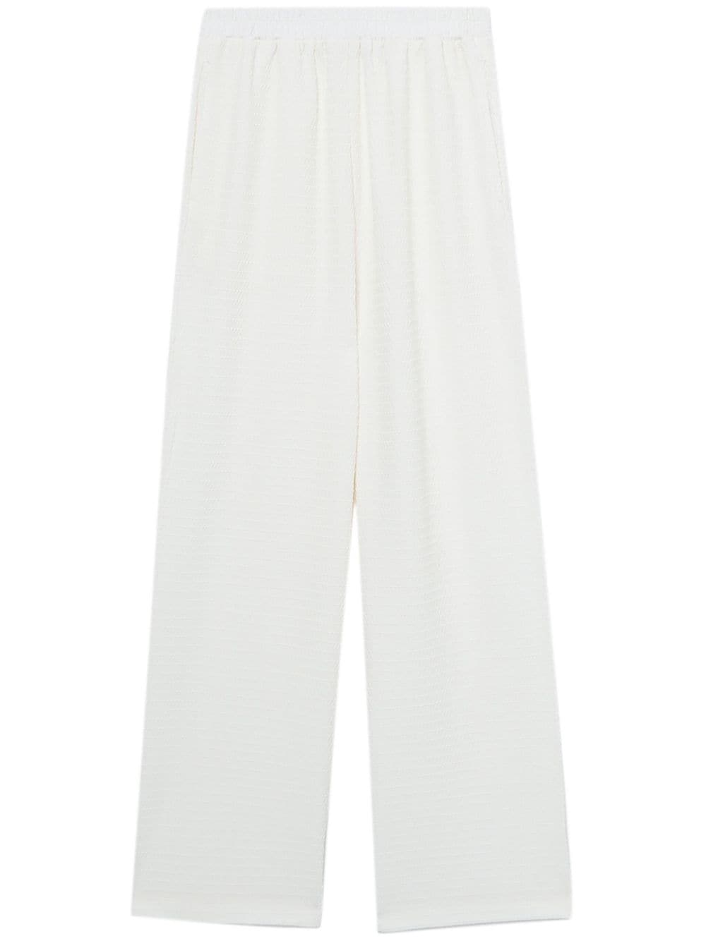 b+ab elasticated-waist wide-leg trousers - White von b+ab