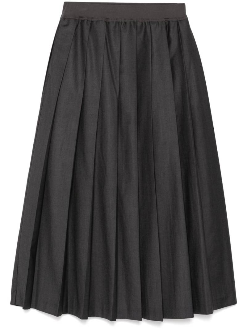 b+ab elasticated waistband pleated skirt - Grey von b+ab