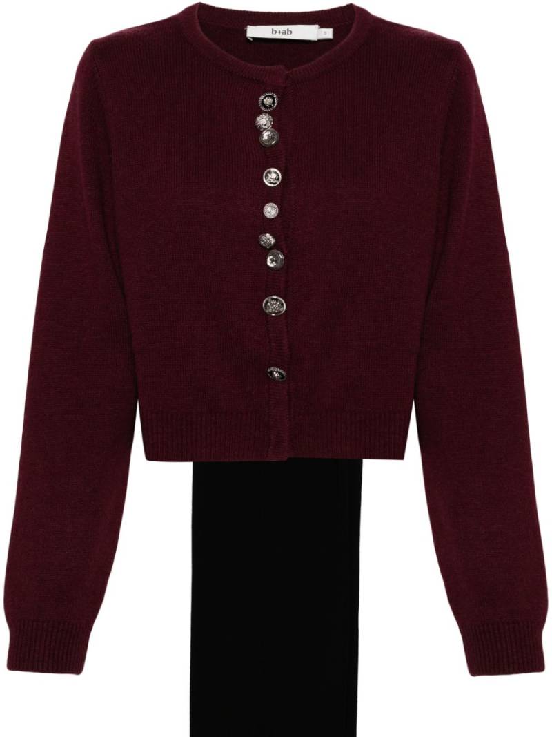 b+ab embellished button cardigan set - Red von b+ab