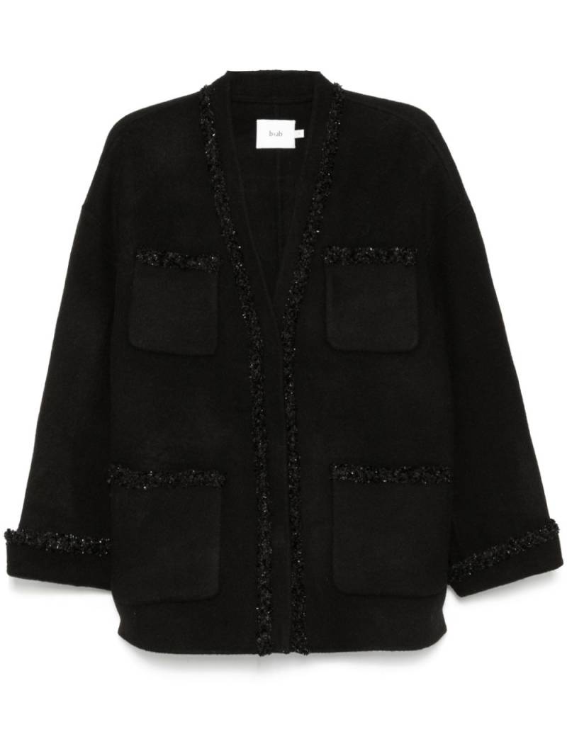 b+ab embellished trim jacket - Black von b+ab