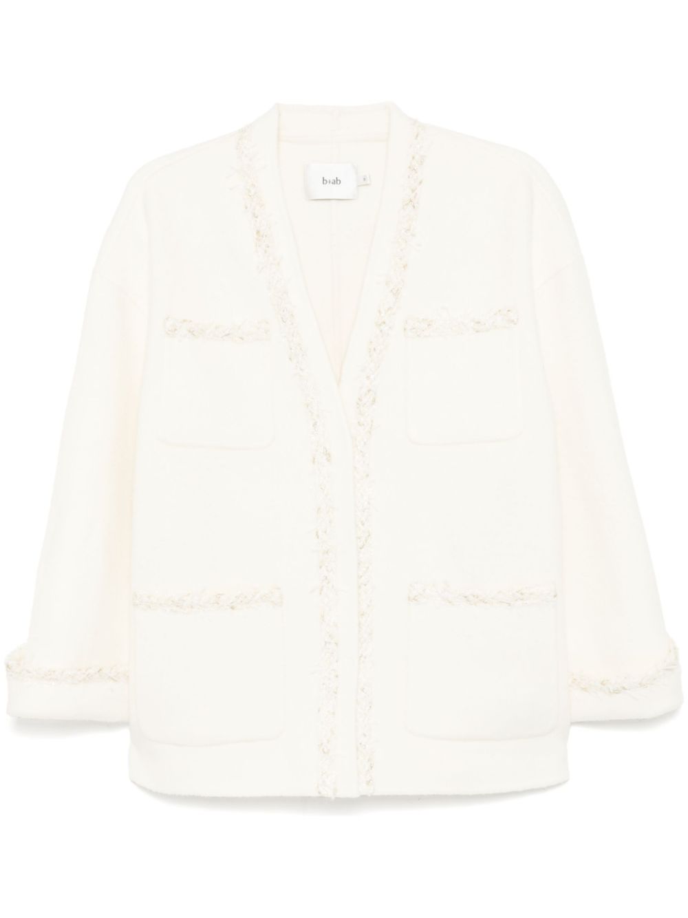 b+ab embellished trim jacket - White von b+ab