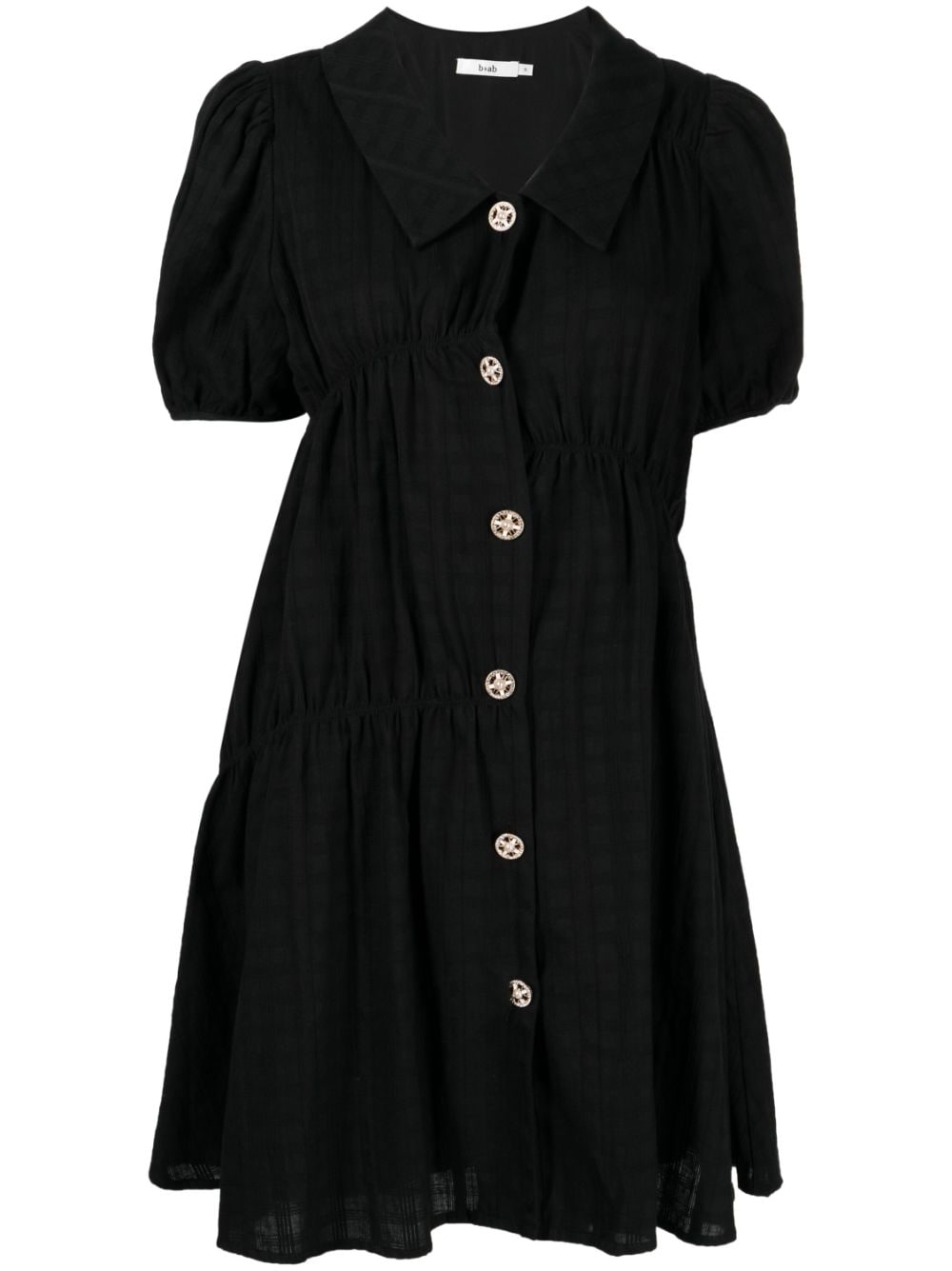 b+ab empire button-down cotton dress - Black von b+ab