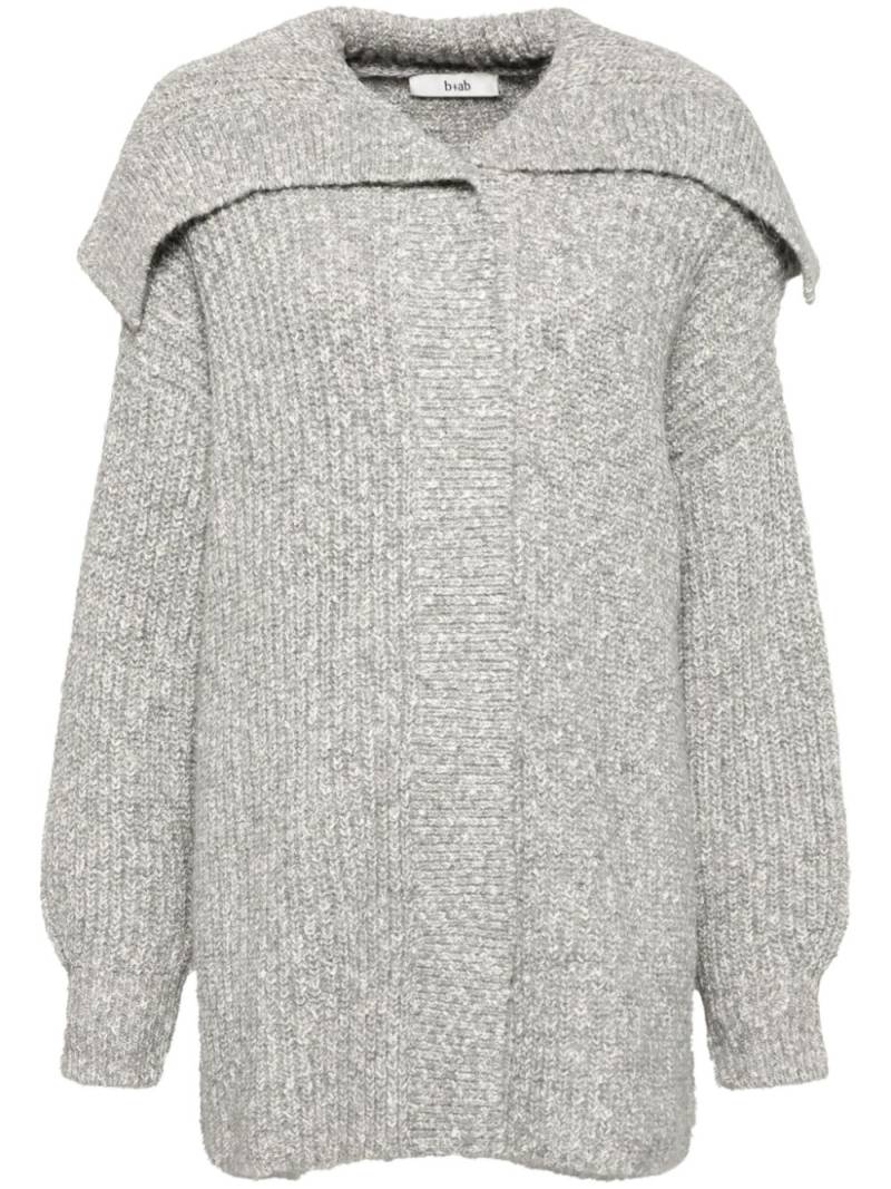 b+ab exaggerated-collar cardigan - Grey von b+ab