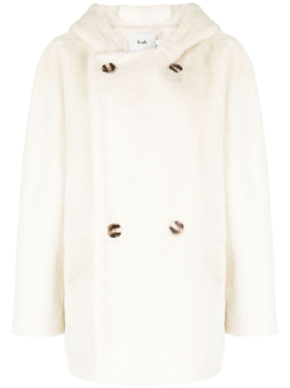 b+ab faux-fur double-breasted jacket - White von b+ab