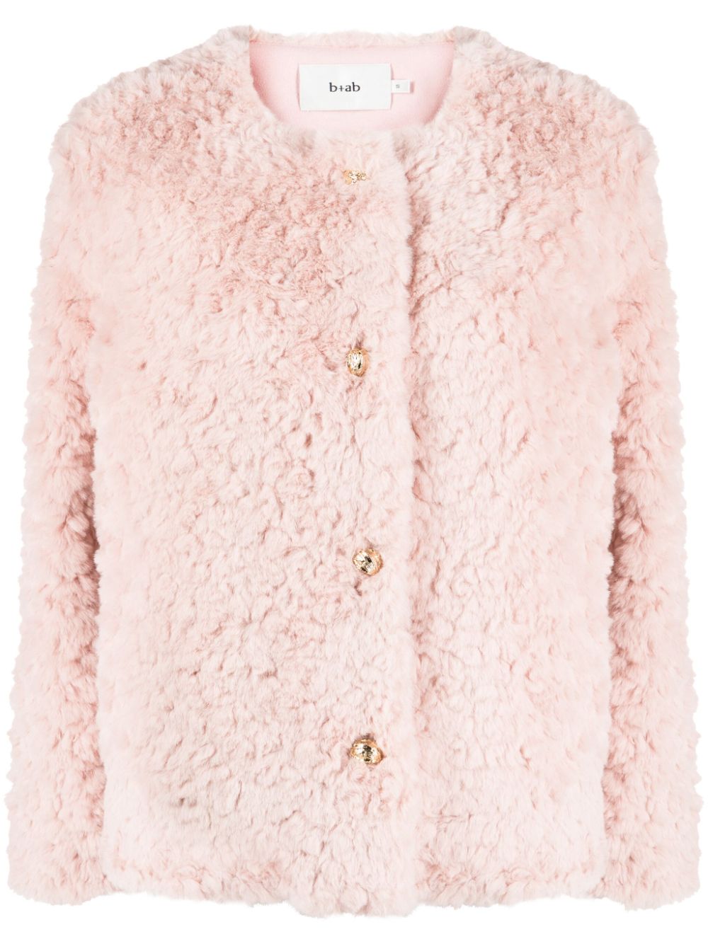 b+ab faux-fur short jacket - Pink von b+ab