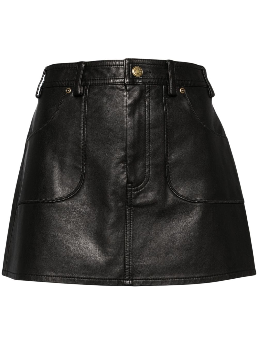 b+ab faux leather mini skirt - Black von b+ab