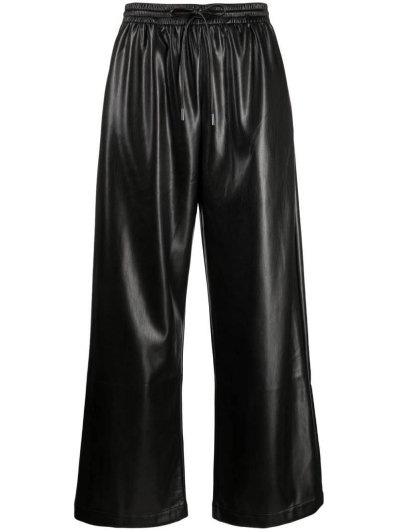 b+ab faux leather wide-leg trousers - Black von b+ab