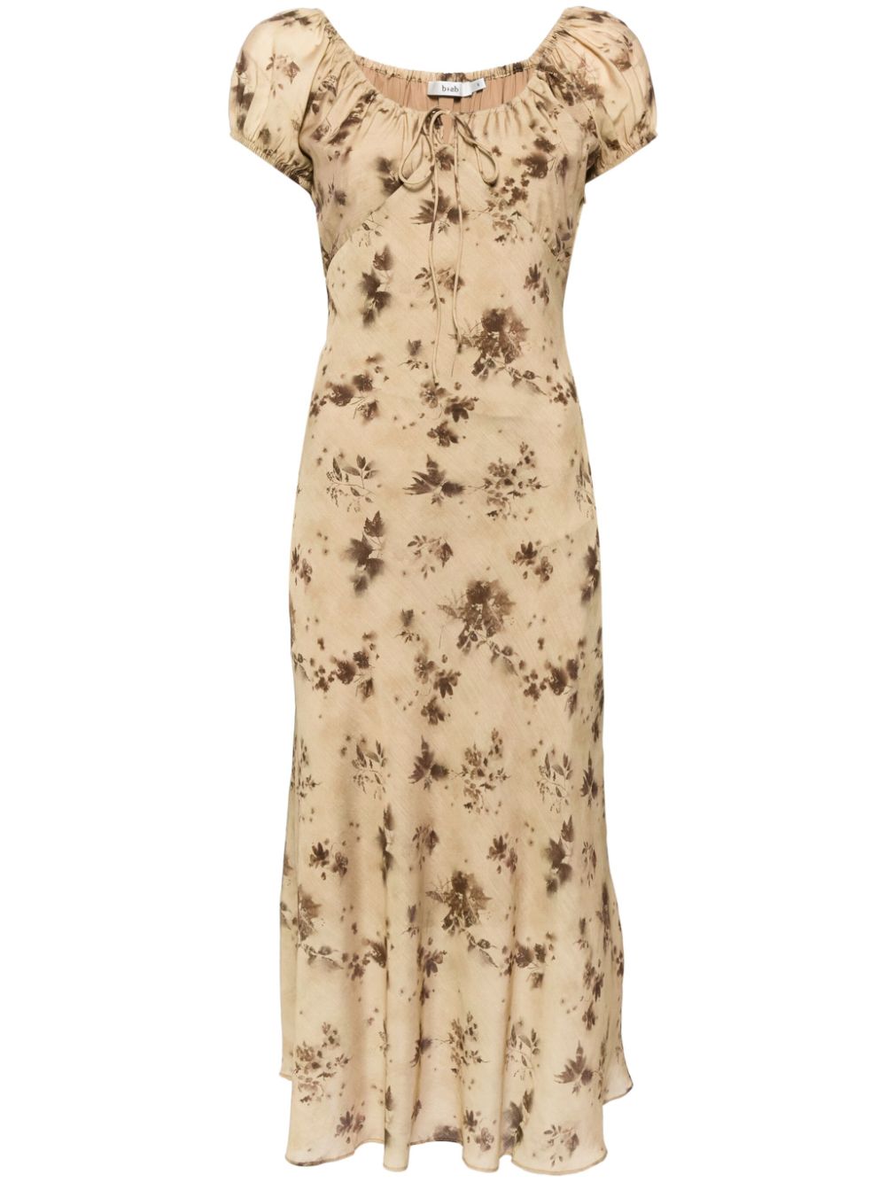 b+ab floral-print midi dress - Brown von b+ab