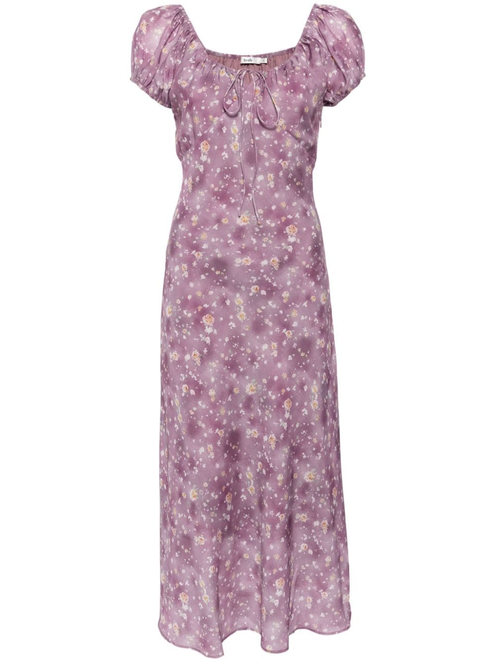 b+ab floral-print midi dress - Purple von b+ab