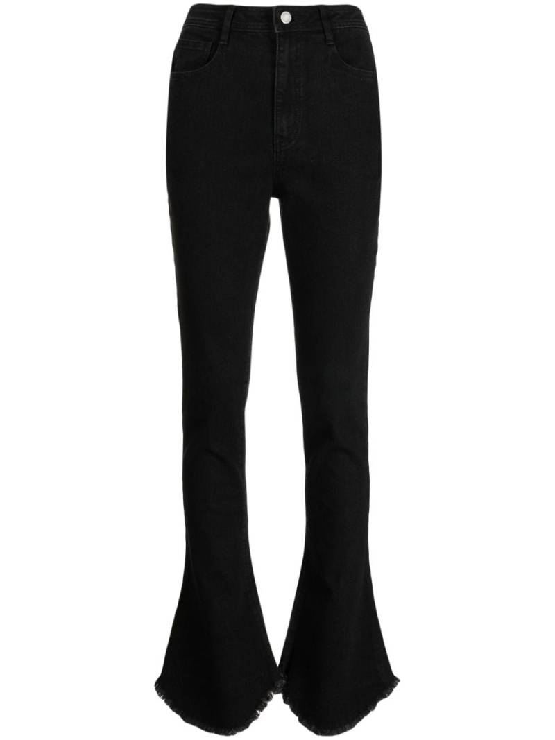 b+ab high-rise bootcut jeans - Black von b+ab