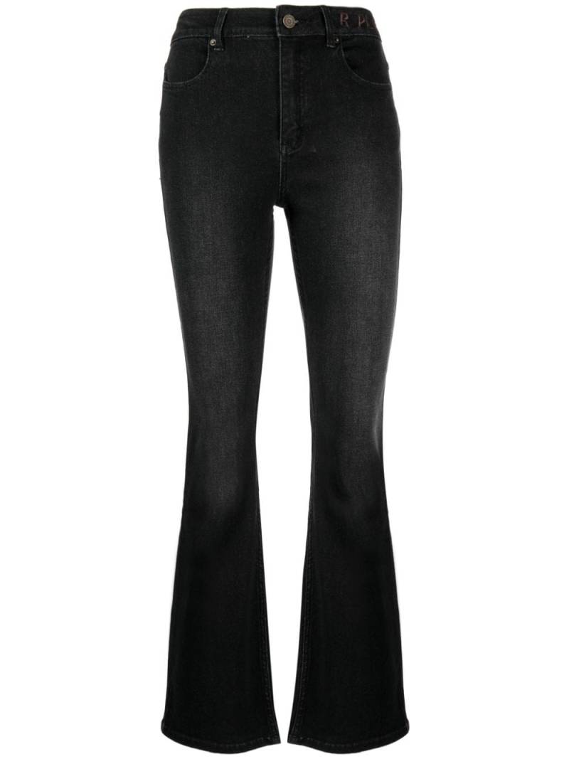 b+ab high-rise flared jeans - Black von b+ab