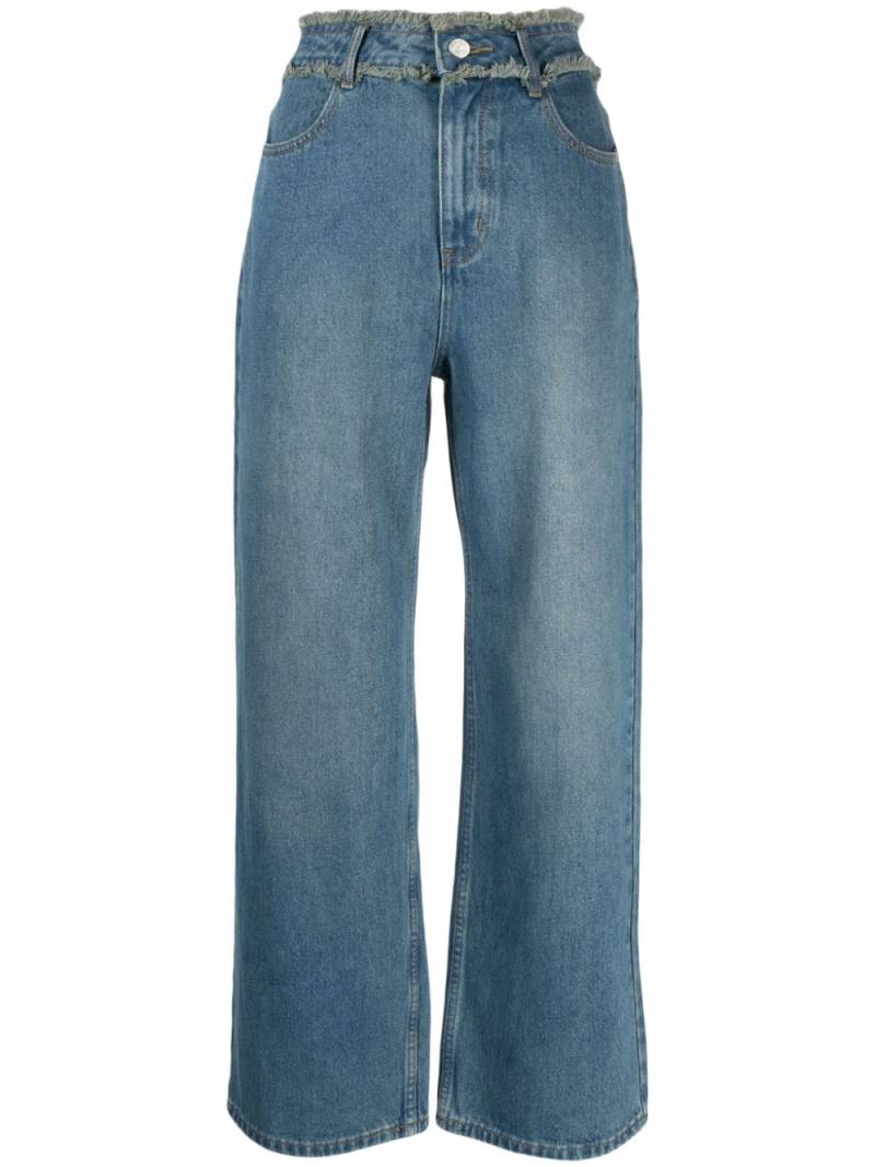 b+ab high-rise wide-leg jeans - Blue von b+ab