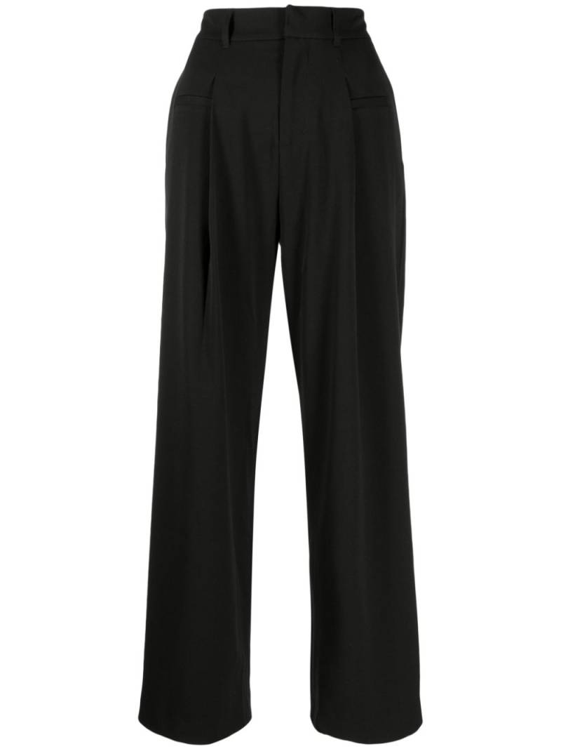 b+ab high-waisted wide-leg trousers - Black von b+ab