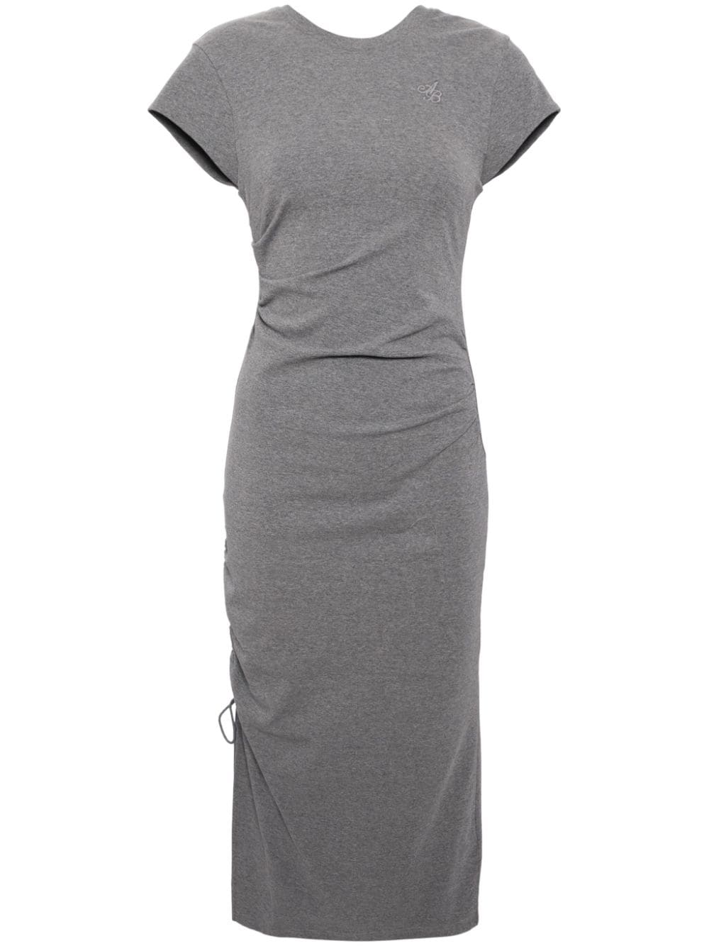 b+ab knot-detail fine-ribbed midi dress - Grey von b+ab