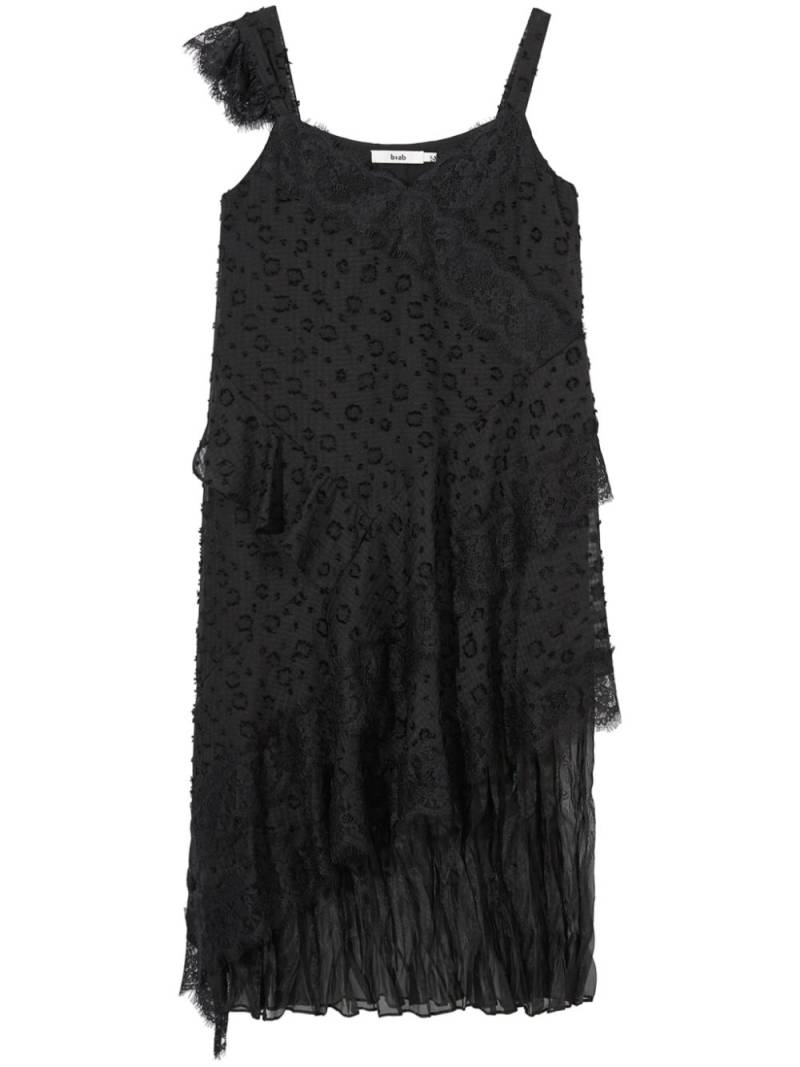 b+ab lace-trimmed midi dress - Black von b+ab