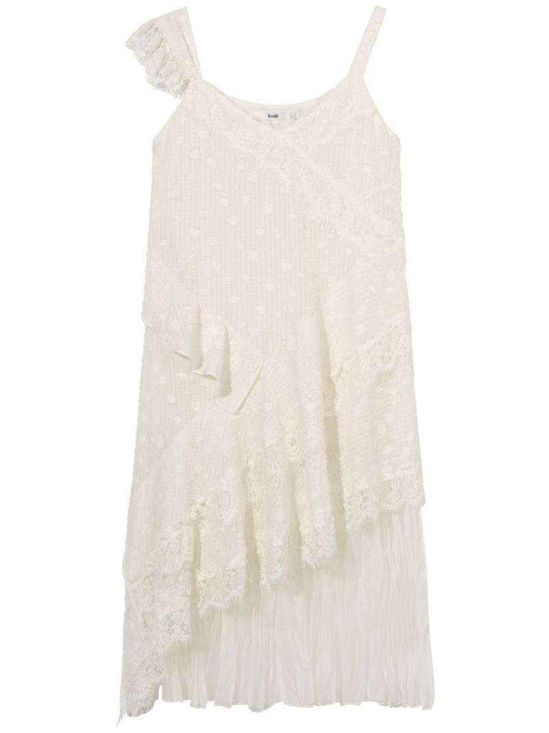 b+ab lace-trimmed midi dress - White von b+ab