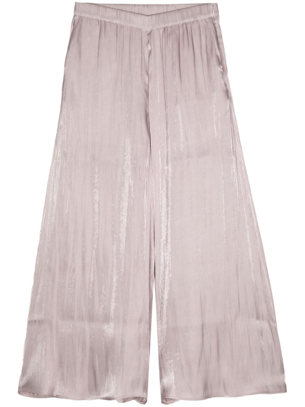 b+ab laminated wide-leg cropped trousers - Purple von b+ab