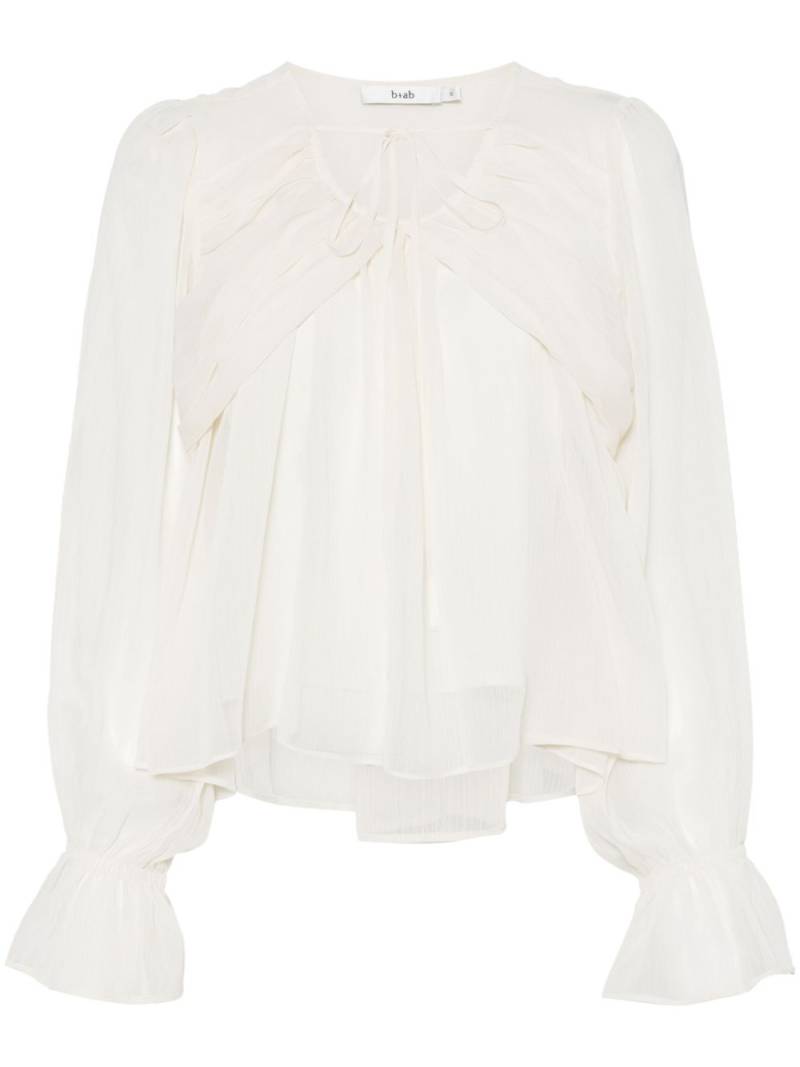 b+ab layered flared blouse - White von b+ab