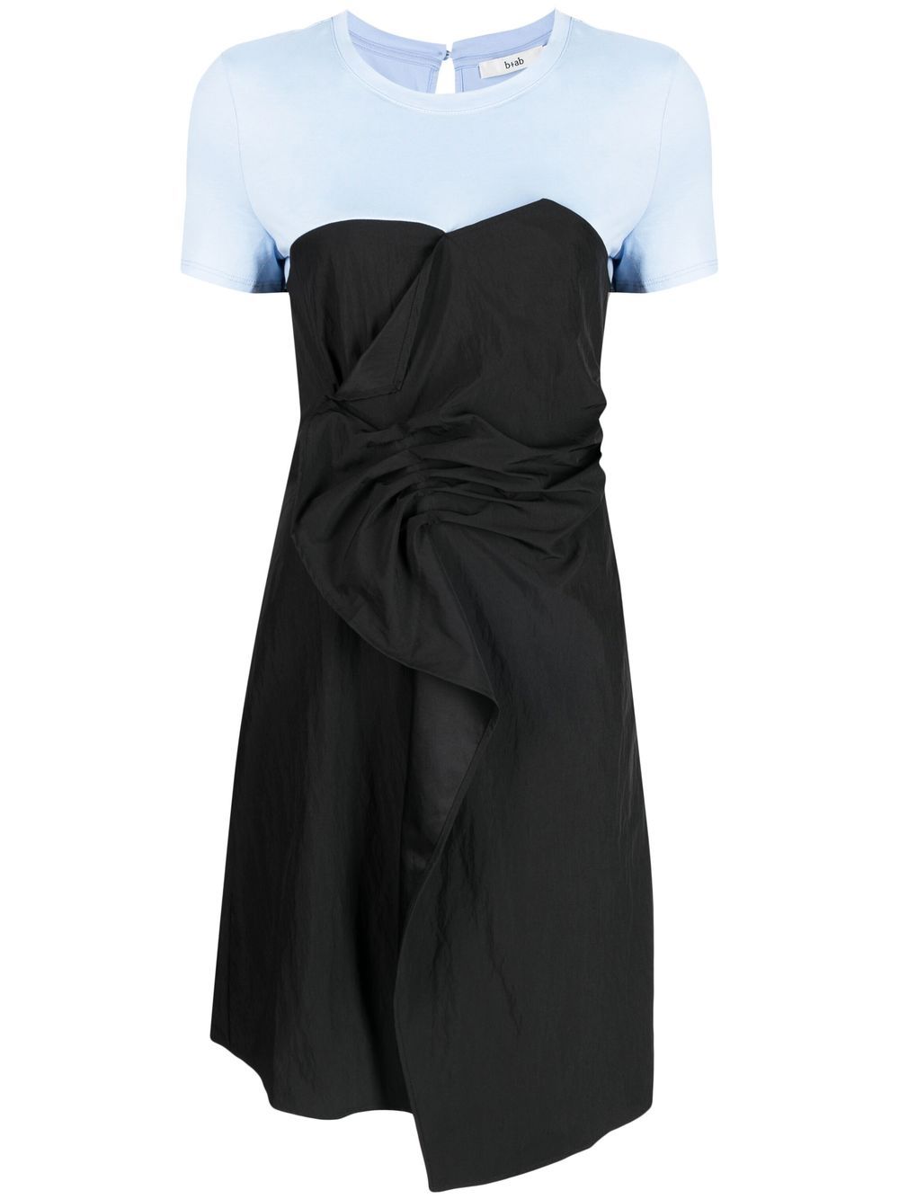 b+ab layered ruffle-detail T-shirt dress - Black von b+ab