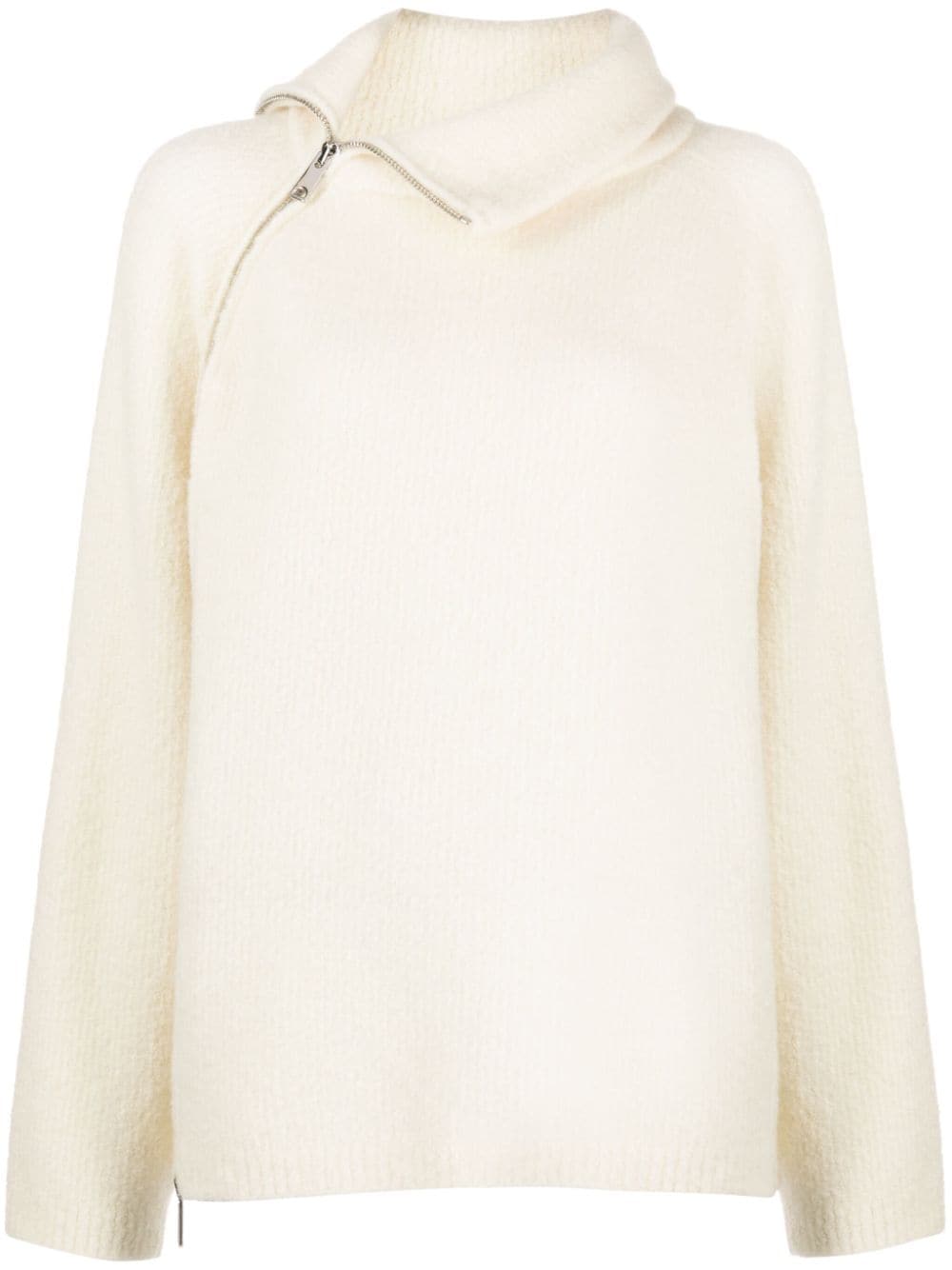 b+ab long-collar ribbed jumper - Neutrals von b+ab